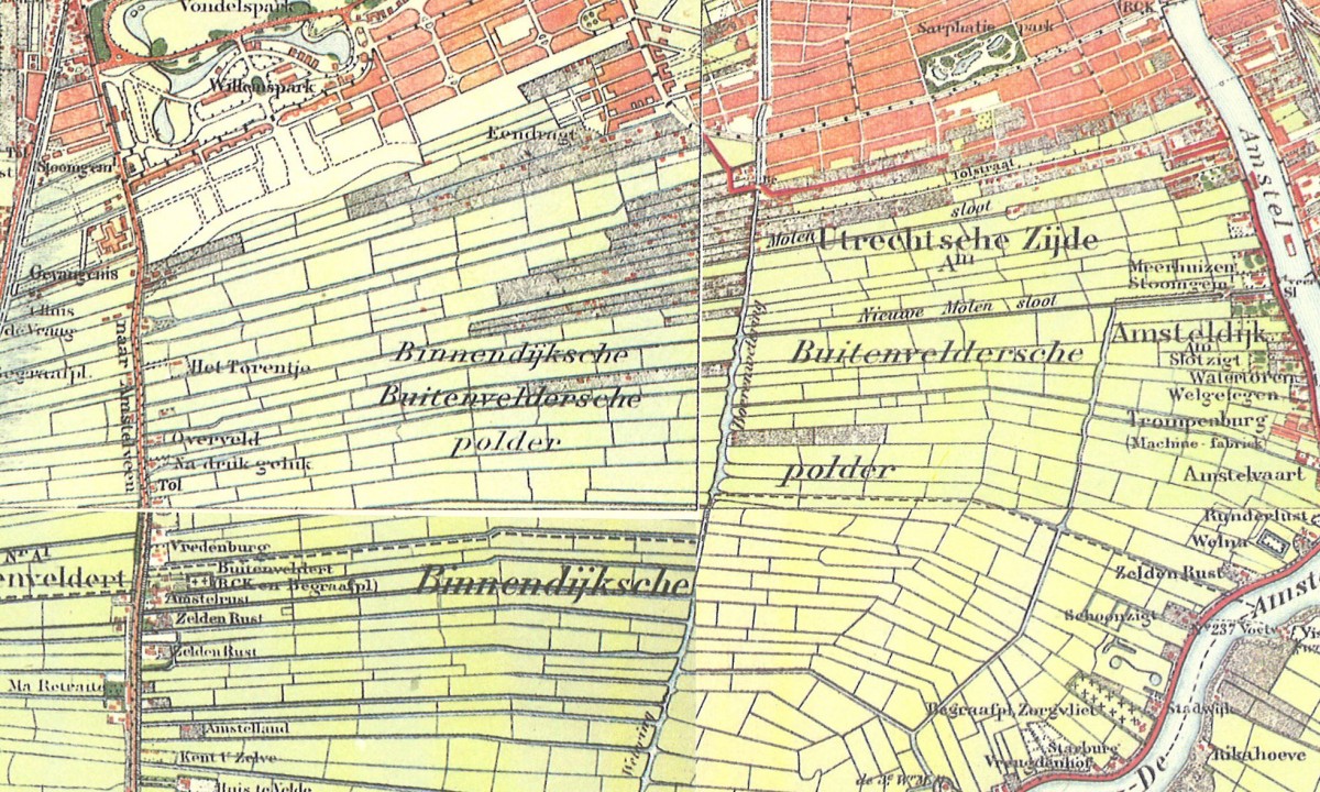 locatie rivierenbuurt 1900